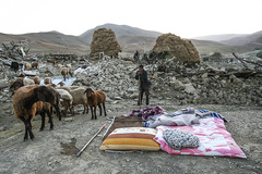 زلزله‌زدگان روستای باجه باج از توابع ورزقان - آذربایجان شرقی 